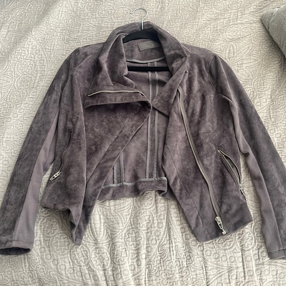 Dark Grey Suede Jacket